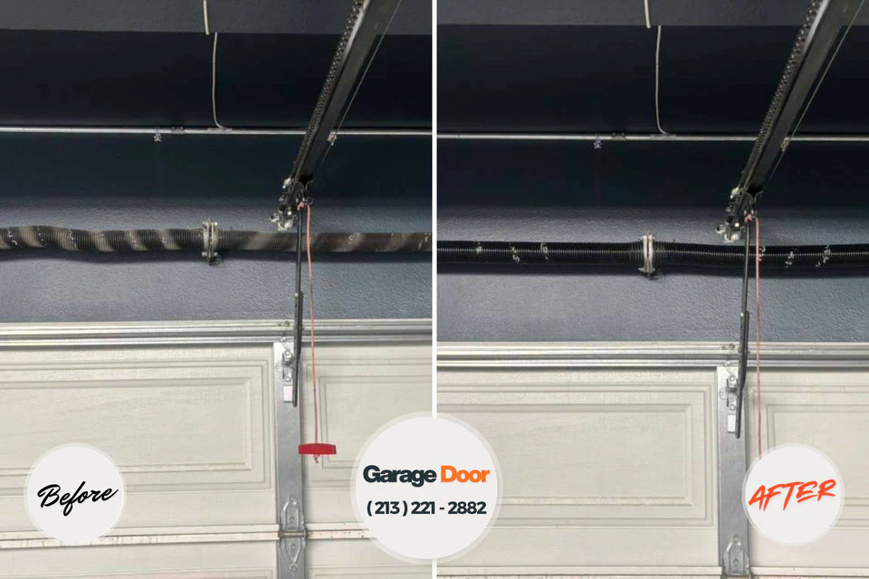 Before and after: garage door repair New Beaver, PA